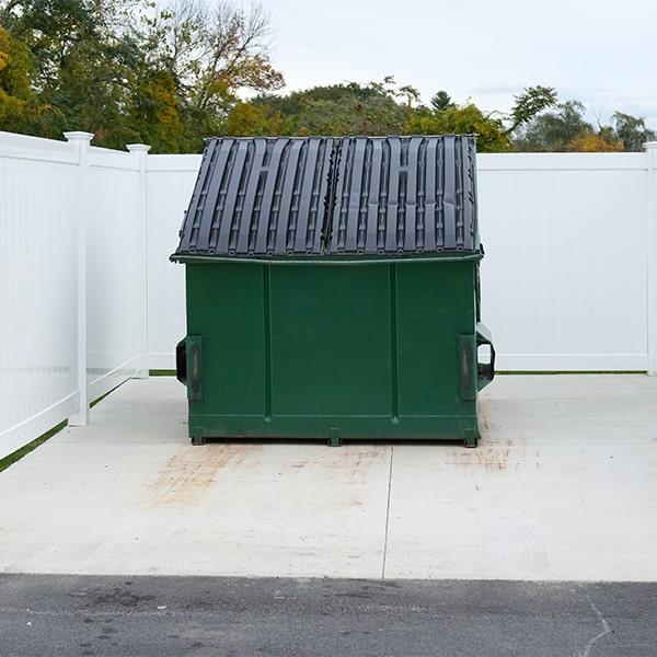 we offer customizable service plans for our commercial dumpsters, with options ranging from daily to month-to-month pickup